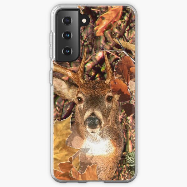 White Tail Buck in Fall Camo Samsung Galaxy Soft Case