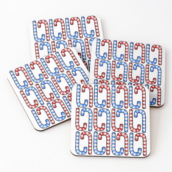 Item preview, Candy Cane Blue & Red Pattern designed and sold by GoobyCloud.