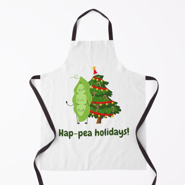 Item preview, Happy Holidays! Hap-pea holidays! Food pun designed and sold by GoodMoodFood.