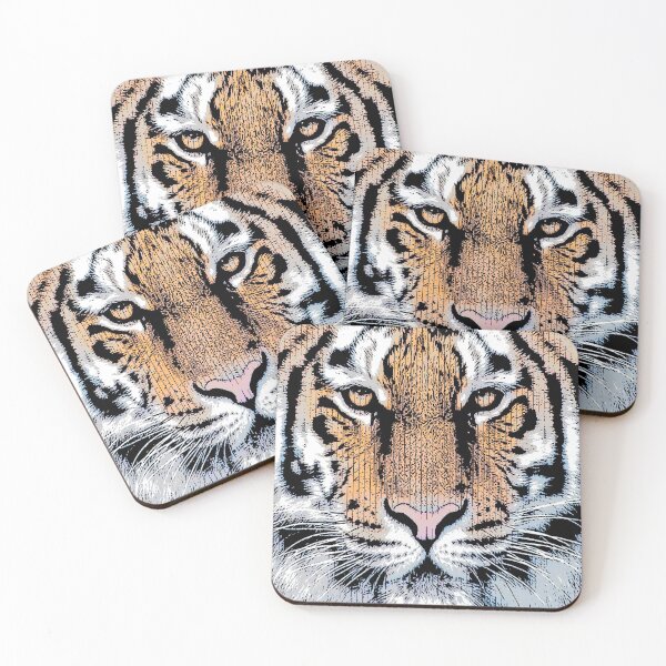 Item preview, Tiger Portrait in Graphic Press Style designed and sold by Garaga.