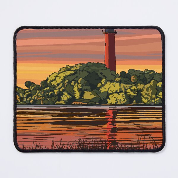 Item preview, Florida Vintage Travel Poster Jupiter Inlet Lighthouse Florida Vintage Travel Art designed and sold by cutesy.