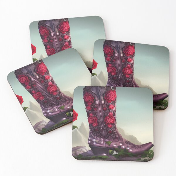 Item preview, Botas vaqueras rosas designed and sold by FamiliarPufferfish.