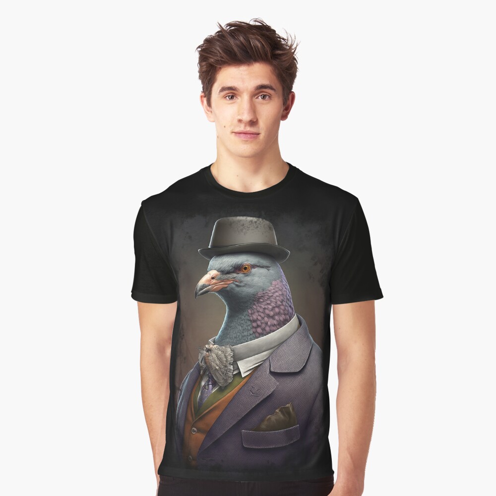 Old School Gangster Pigeon - Al Capone Classic T-Shirt for Sale by  StevenWhip