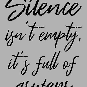 Artwork thumbnail, Silence Isn't Empty, It's Full Of Answers III by Lemon Pepper
