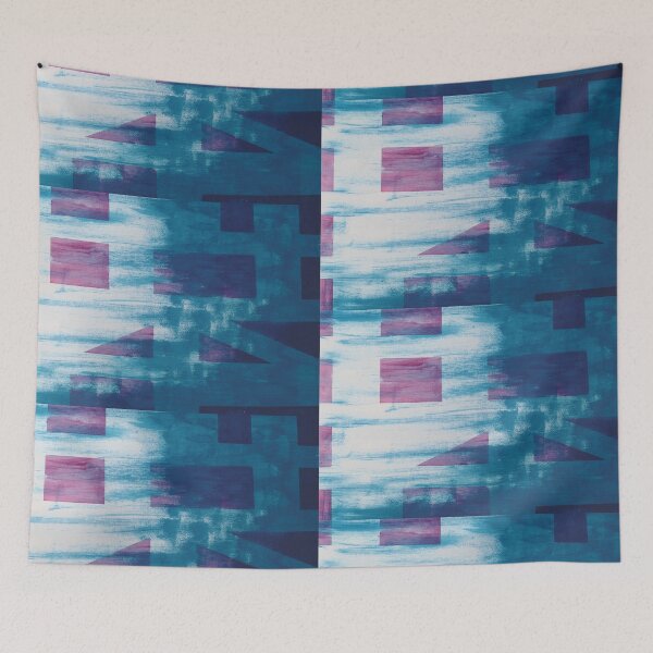 Item preview, Geometrical water in Blue designed and sold by BlackArtichoke.
