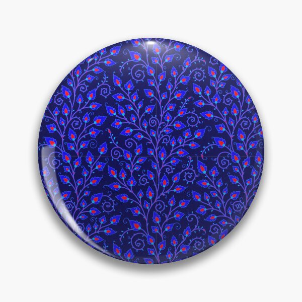 Item preview, Blue Color Vintage Style Floral Pattern Design designed and sold by deepakrode7.