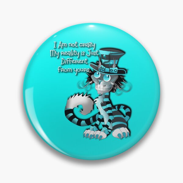 Item preview, I am not crazy funny Quotes Cheshire cat designed and sold by Sonia Jones Art.