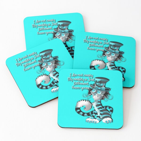 Item preview, I am not crazy funny Quotes Cheshire cat designed and sold by Sonia Jones Art.