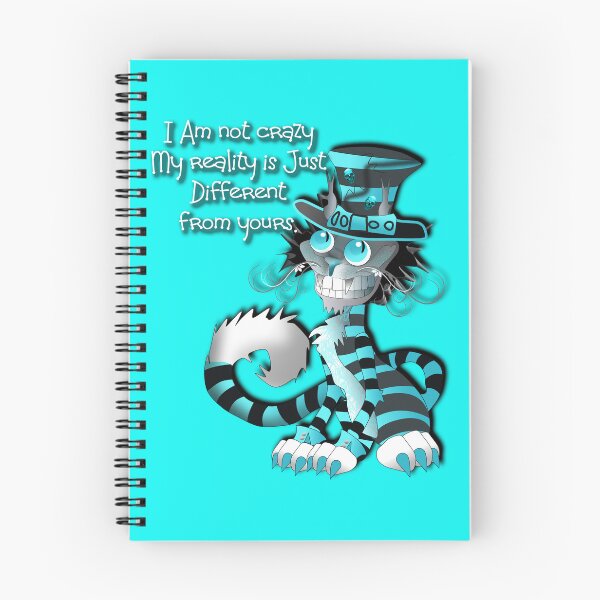 Item preview, I am not crazy funny Quotes Cheshire cat designed and sold by Sonia Jones Art.