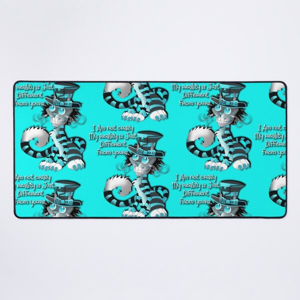Item preview, I am not crazy funny Quotes Cheshire cat designed and sold by Sonia Jones Art.