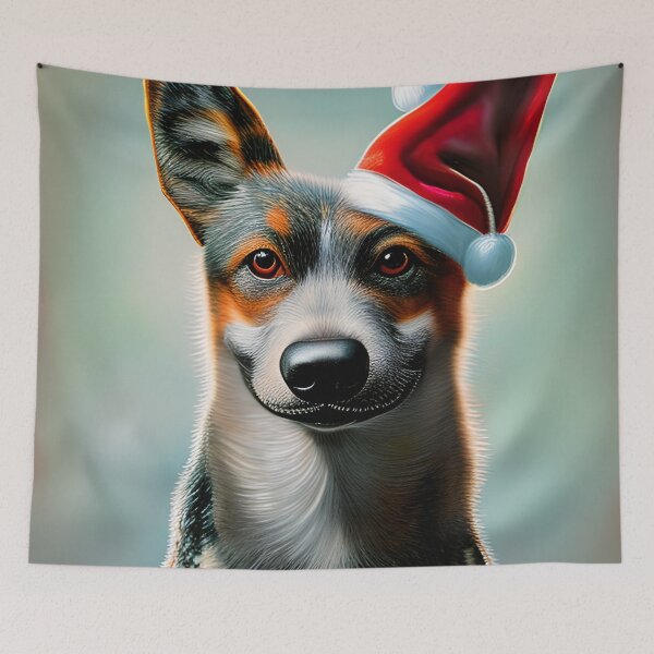 Item preview, Christmas Australian Stumpy Tail Cattle Dog designed and sold by ZenEverAI.