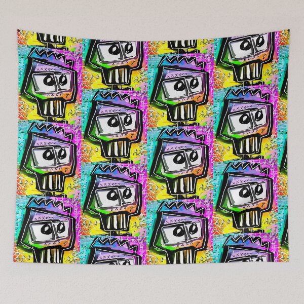 Item preview, Graffiti style neo-expressionism skull character. Cool skeleton designed and sold by Neo-Expression.