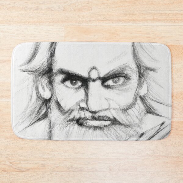 Item preview,  Badass Yogi pencil drawing, Yoga and meditation designed and sold by Ioana1.