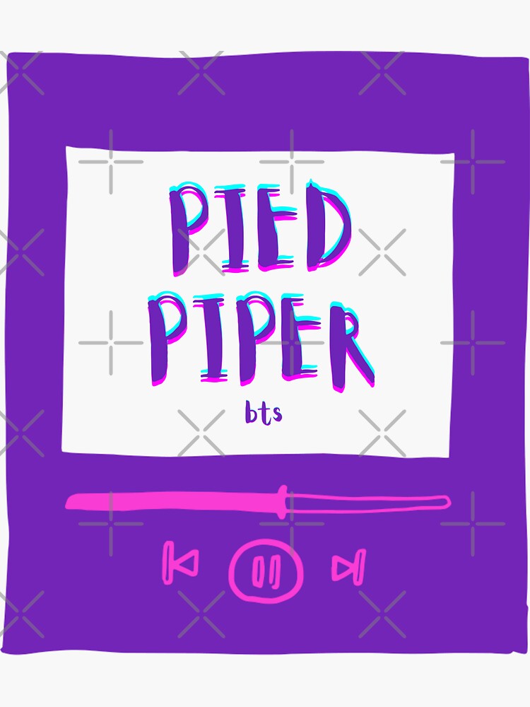 "BTS Song - Pied Piper" Sticker for Sale by TheMerchPeddler | Redbubble