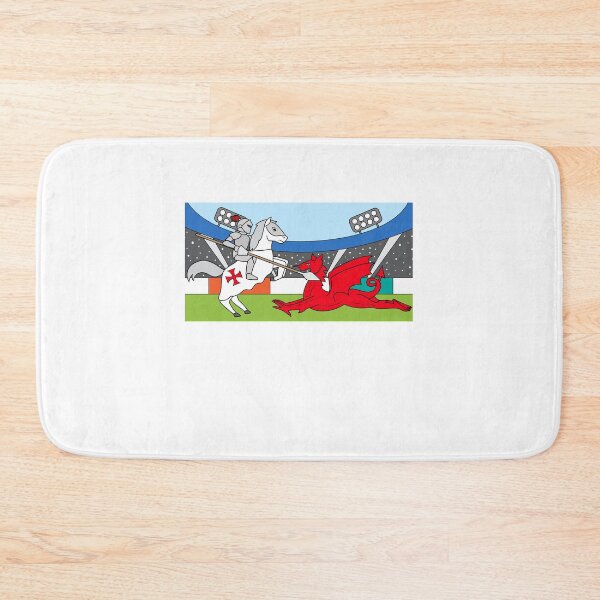 Item preview, St George of England Defeating Welsh Dragon - Wales England Rugby 6 Nations Cymru World Cup Football designed and sold by raretshirtsuk.