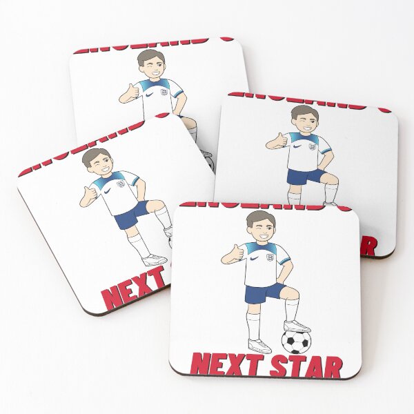 Artikelvorschau, England's Next Star Striker - Tolles Kinderkind Kinder Weihnachtsgeschenk Fußballdesign - England English Kane Nationalmannschaft Fußballweltmeisterschaft 2022 Katar entworfen und verkauft von raretshirtsuk.