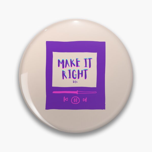 Item preview, BTS Song - Make It Right designed and sold by TheMerchPeddler.