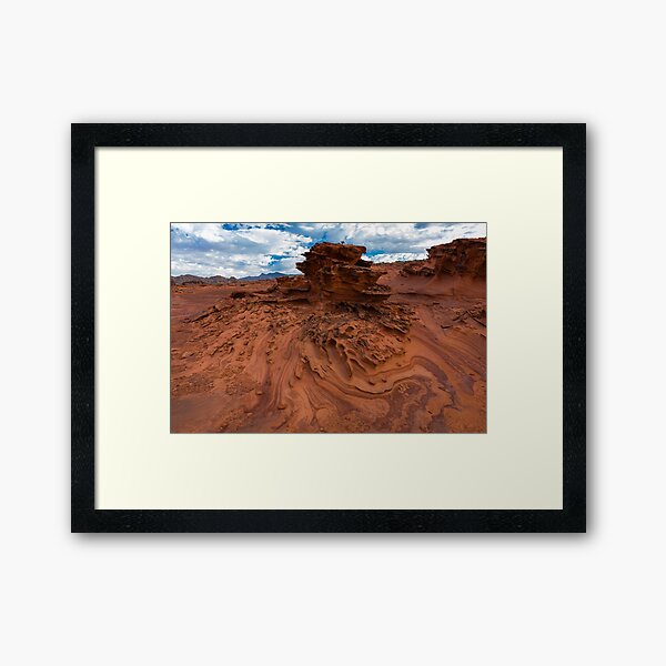 Running, Like Water Colors in the Rain Framed Art Print