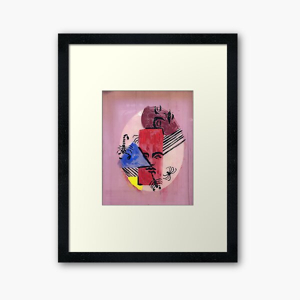 Wet Faces Framed Art Print
