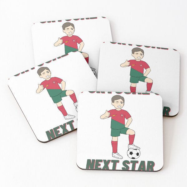 Item preview, Portugal's Next Star Striker - Great Kids Child Children Christmas Present Football Design - Portugal Portugese National Team Soccer World Cup 2022 Qatar designed and sold by raretshirtsuk.