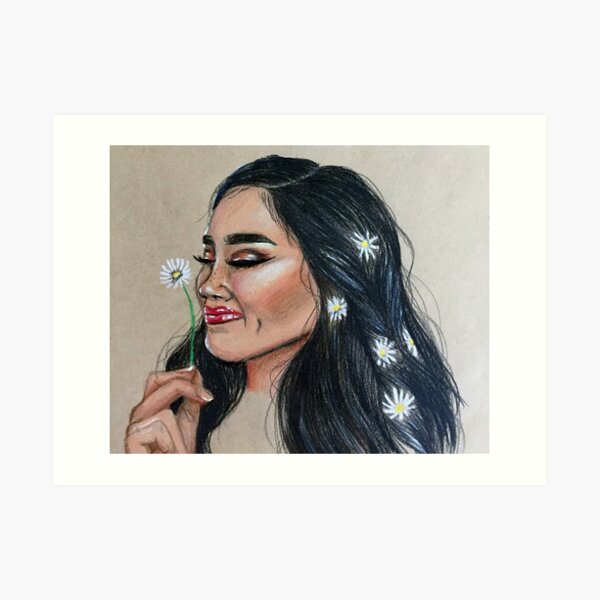 Glow Girl Art Print
