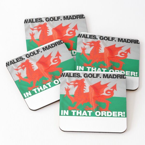 Item preview, Wales. Golf. Madrid. In That Order (Gareth Bale Welsh Flag) - Funny Joke Wales World Cup Qatar Football designed and sold by raretshirtsuk.