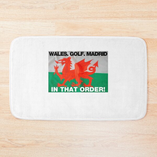 Item preview, Wales. Golf. Madrid. In That Order (Gareth Bale Welsh Flag) - Funny Joke Wales World Cup Qatar Football designed and sold by raretshirtsuk.