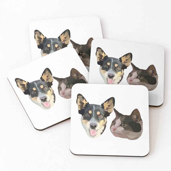 Item preview, Dog and cat duo designed and sold by carlygcreates.