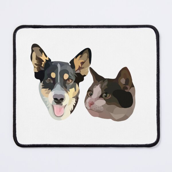 Item preview, Dog and cat duo designed and sold by carlygcreates.