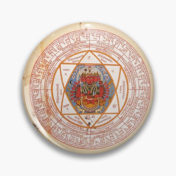 Item preview, Mandala 144 Yantra Goddess Pratyangira Gujarat India designed and sold by GuyBlank.