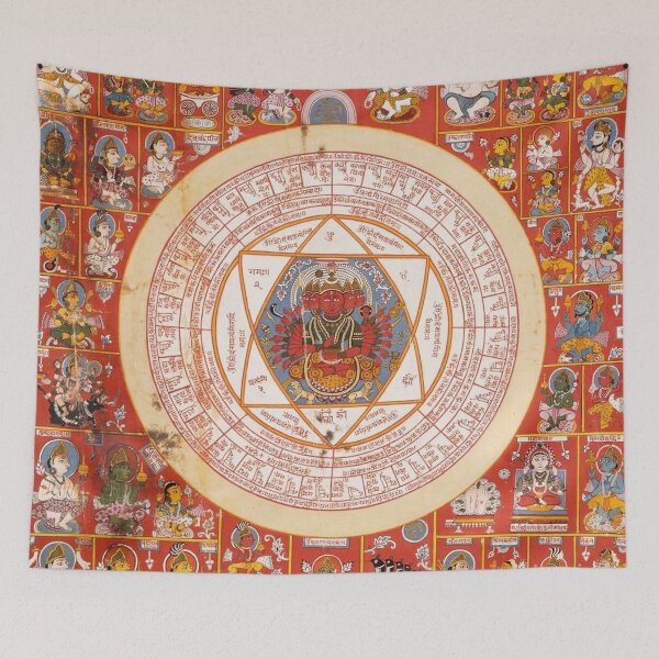 Item preview, Mandala 144 Yantra Goddess Pratyangira Gujarat India designed and sold by GuyBlank.