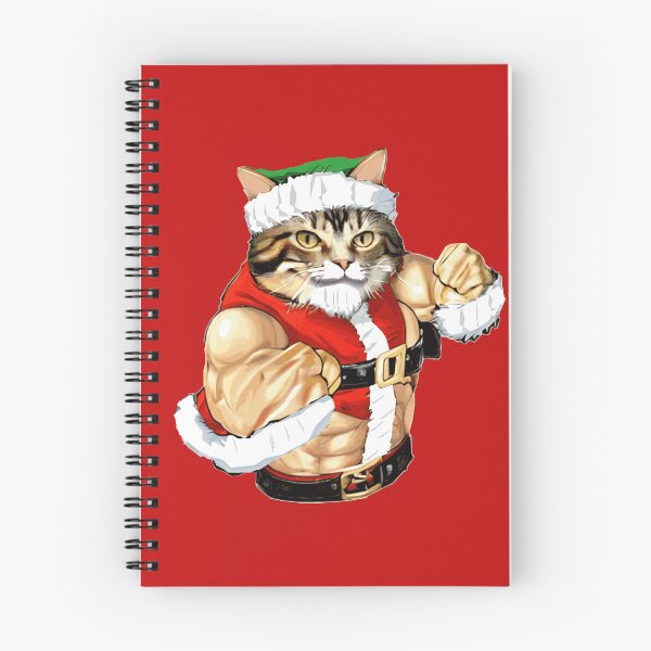 Item preview, MMA Cat wishing you Merry Christmas designed and sold by dibubble.