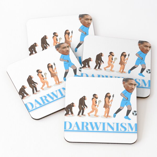 Item preview, The Evolution Of Man (Darwin Nunez Darwinism) - Unisex T-Shirt - Charles Darwin Joke Funny Uruguay Football Team Design, World Cup Qatar 2022 WC 22 Soccer designed and sold by raretshirtsuk.