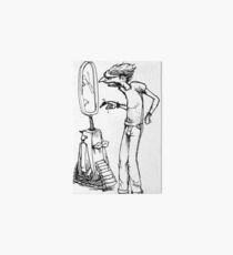 Man and his mirror Art Board