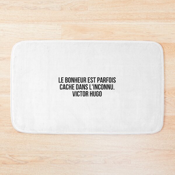 Item preview, Le bonheur est parfois caché dans l'inconnu. Victor Hugo designed and sold by LiteraryQuotes.