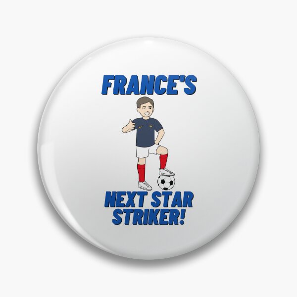 Item preview, France's Next Star Striker - Great Kids Child Children Christmas Present Football Design - Francais French National Team Soccer World Cup 2022 Qatar designed and sold by raretshirtsuk.