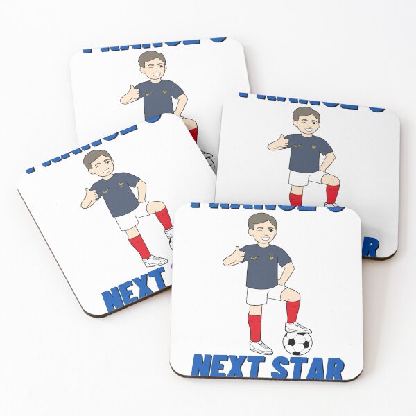 Item preview, France's Next Star Striker - Great Kids Child Children Christmas Present Football Design - Francais French National Team Soccer World Cup 2022 Qatar designed and sold by raretshirtsuk.