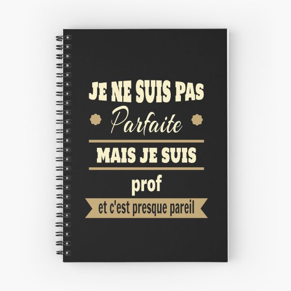 Aperçu de l'œuvre Pas parfaite mais prof professeure humour créée et vendue par la-petite-folie.