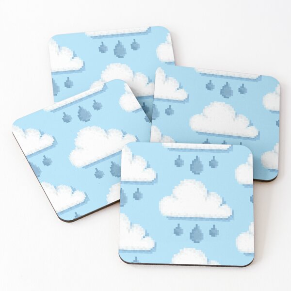 Item preview, Retro Rainy Cloud Pixel Weather Icon designed and sold by 8BitTrip.