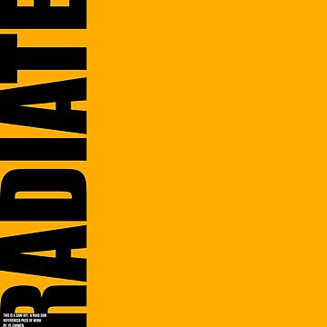 Artwork thumbnail, RADIATE Sign Off by MAGDALENE CARMEN