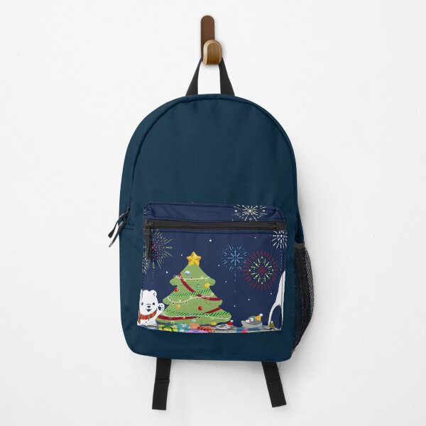 Item preview, Christmas and New Year Celebration with Polar and Penguin designed and sold by barkandwooffle.