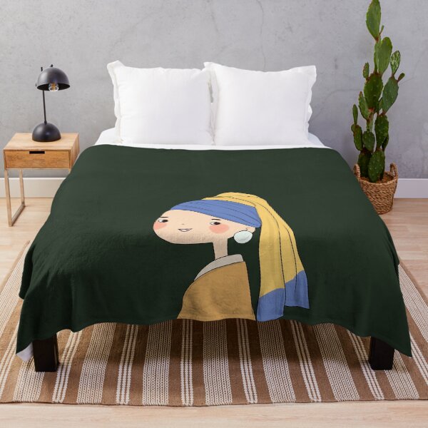 Item preview, cute girl with a pearl earring  designed and sold by ArtsByAsia.