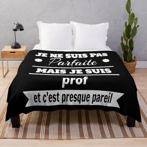 Aperçu de l'œuvre Pas parfaite mais prof professeure humour créée et vendue par la-petite-folie.