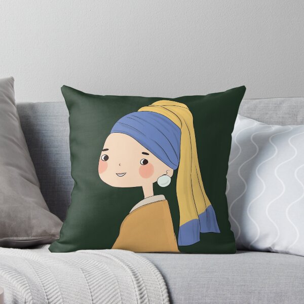Item preview, cute girl with a pearl earring  designed and sold by ArtsByAsia.