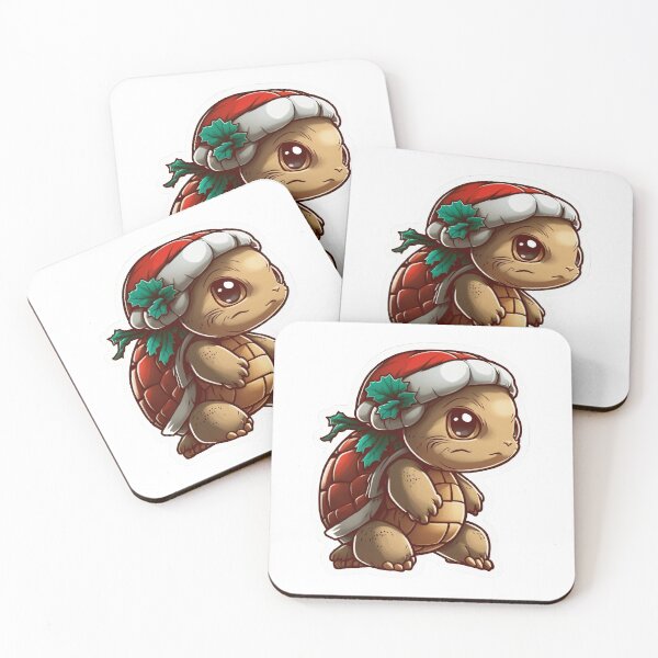 Item preview, Cute christmas turtle sticker with santa hat designed and sold by Victorsju.