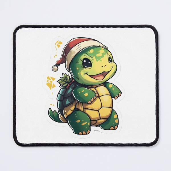 Item preview, Cute happy christmas turtle sticker with santa hat designed and sold by Victorsju.