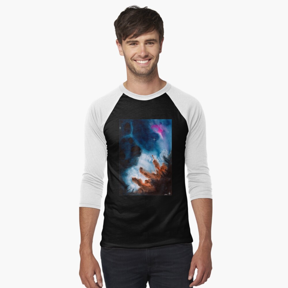 Item preview, Baseball ¾ Sleeve T-Shirt designed and sold by Astrofruechtle.