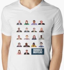 Dunder Mifflin Rolecall! Men's V-Neck T-Shirt