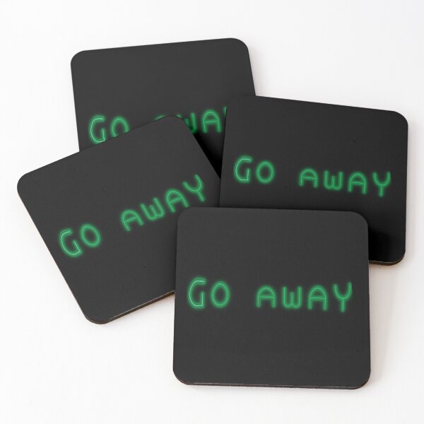 Item preview, “Go Away” Neon Sign Green designed and sold by reagzz.