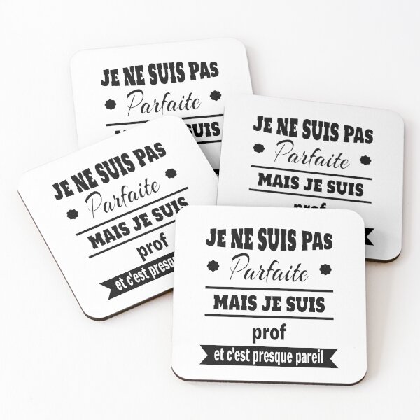Aperçu de l'œuvre Pas parfaite mais prof professeure humour créée et vendue par la-petite-folie.